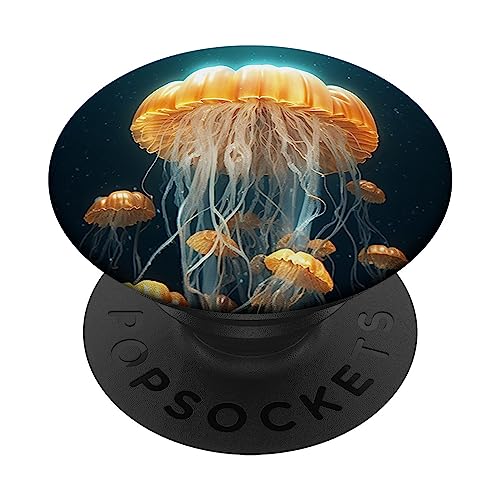 Pop Sockets Grip Stand Quallen-Muster PopSockets mit austauschbarem PopGrip Pop Sockets Grip Stand Quallen-Muster PopSockets mit austauschbarem PopGrip von IPKaKa