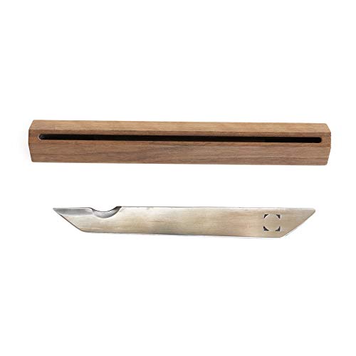 Tsubame-Sanjo Messer-Set mit Klinge und Ständer, aus Stahl, handgefertigt von IPPINKA