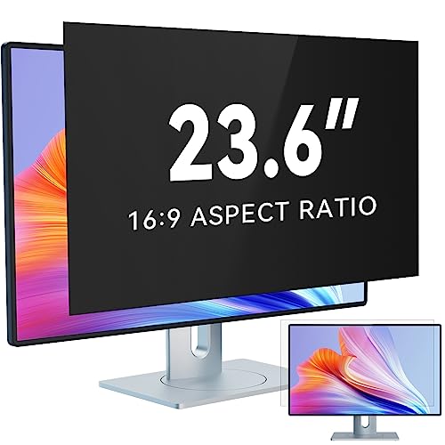 IPROKKO 23.6 Zoll Computer Sichtschutzfolie for 16:9 Monitor, Abnehmbarer Sichtschutz Anti Blaulicht Blendschutz Blickschutzfolie Displayschutz Blickschutzfilter für 23.6zoll Hp Dell Acer Lenovo Asus von IPROKKO