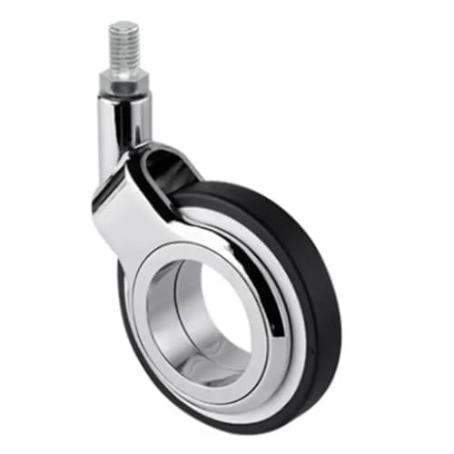 5Pcs Aluminium Legierung Universal Büro Rad/hohl Rad Drehstuhl Caster Gaming Computer Büro Pulley(M10x15mm-Brake) von IPVXNNFW