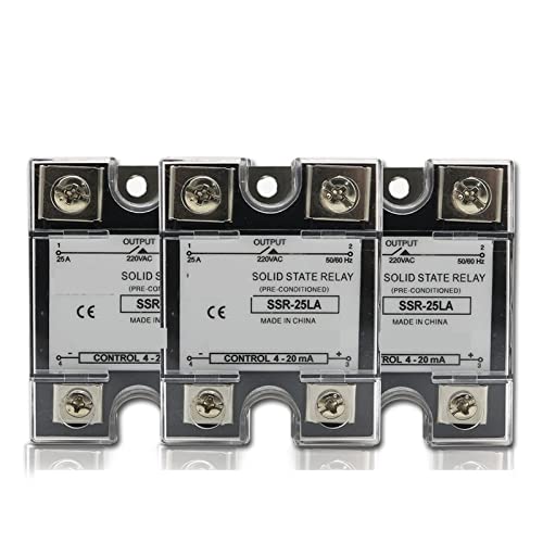 SSR-10LA SSR-40LA SSR 25A 60A 80A Einphasiges Halbleiterrelais Spannungsregler Intelligentes Modul Eingang 4-20mA Ausgang 220VAC 1St(100A) von IPVXNNFW
