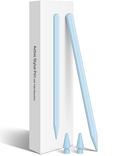 Eingabestift für iPad, wie Apple Pencil 2nd Generation, iPad Pencil mit kabellosem Laden, kompatibel mit iPad Pro 11 Zoll 1/2/3/4, iPad Pro 12,9 Zoll 3/4/5/6, iPad Air 4/5, iPad Mini 6 (Blau) von IPenbox