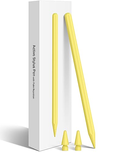 iPad Pencil 2. Generation mit magnetischem kabellosem Laden, wie Apple Pencil 2. Generation, kompatibel mit iPad Pro 11 in 1/2/3/4, iPad Pro 12,9 Zoll 3/4/5/6, iPad Air 4/5, iPad Mini 6 (gelb) von IPenbox