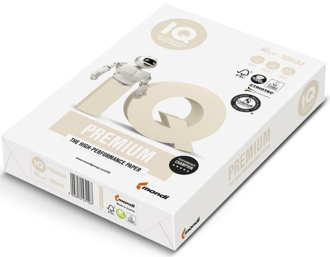IQ Kopierpapier DIN A4 80 g/m² IQ Kopierpapier DIN A4 80 g/m² von IQ