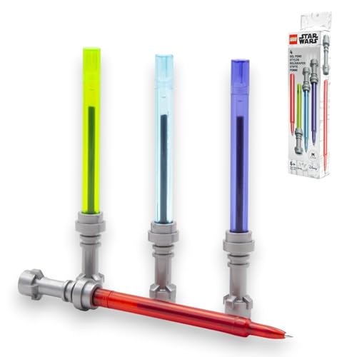 IQ LEGO Star Wars Lichtschwert-Gelschreiber-Set, 4 Stück (52875A) von IQ