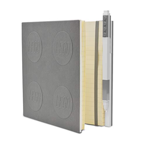 IQ LEGO Stationery Locking Notebook with Gel Pen - Grey von IQ