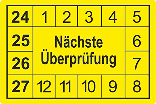 Prüfplaketten ab 2024 - mehrjährig - 20 x 30 mm: 250 Stück - aus hochwertiger Haftfolie - Staffelpreise unter Amazon Business ab 3, 6, 11 VE von IQM TOOLS