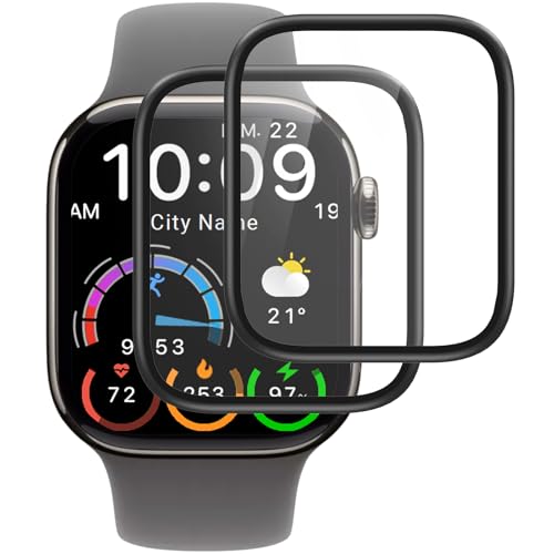 IQShield Displayschutzfolie für Apple Watch Series 10 46mm, Ultra Clear Tempered Glass, Schutzfolie für iWatch 10 46mm, 3D Vollständige Abdeckung, Berührungsempfindlich, 9H Härte, Blasenfrei -2 Pack IQShield Displayschutzfolie für Apple Watch Series 10 46mm, Ultra Clear Tempered Glass, Schutzfolie für iWatch 10 46mm, 3D Vollständige Abdeckung, Berührungsempfindlich, 9H Härte, Blasenfrei -2 Pack von IQShield
