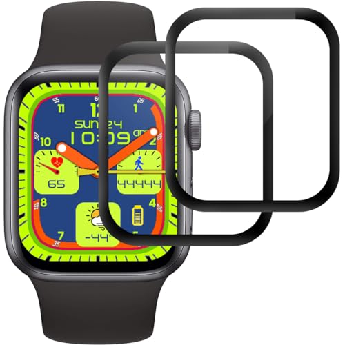 IQShield Panzer Schutz Glas für Apple Watch 40mm Series 6/SE/5/4, 2 Stück Panzer Schutzfolie, HD Klar Displayschutz, 9H Härte, Anti-Fingerprint, Blasenfrei Glasfolie, Anti-Kratzen Panzerfolie von IQShield