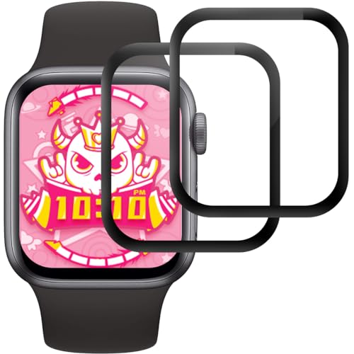 IQShield Panzer Schutz Glas für Apple Watch 40mm Series 6/SE/5/4, 2 Stück Panzer Schutzfolie, HD Klar Displayschutz, Anti-Fingerprint, Blasenfest Installation, Anti-Kratzen Panzerfolie von IQShield