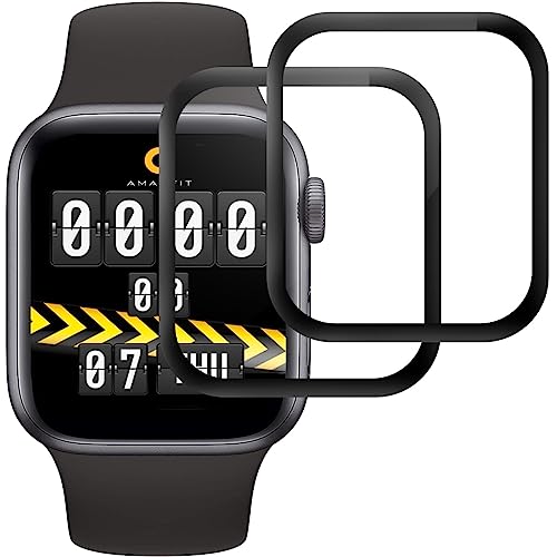IQShield Panzerfolie Schutzfolie kompatibel mit Apple Watch Series 9/8/7 41mm, Displayschutzfolie für iWatch Series 9 41mm, 3D Vollständigen Abdeckung Glasfolie, 9H Härte, Blasenfreie [2 Stück] von IQShield