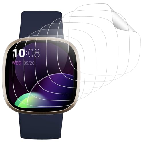 IQShield Schutzfolie Kompatibel mit Fitbit Versa 4/Versa 3/Sense, HD Displayschutz kompatibel mit Fitbit Sense Folie, Selbstheilung Blasenfrei Anti-Kratzer Flexible TPU Displayschutz - 6 Stück IQShield Schutzfolie Kompatibel mit Fitbit Versa 4/Versa 3/Sense, HD Displayschutz kompatibel mit Fitbit Sense Folie, Selbstheilung Blasenfrei Anti-Kratzer Flexible TPU Displayschutz - 6 Stück von IQShield