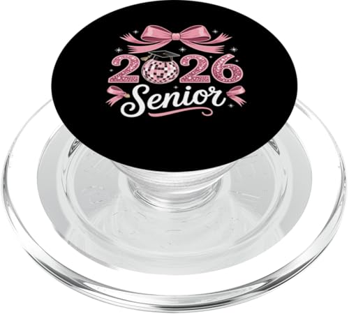 Abschlussfeier Discokugel Rosa Schleife Geschenk 2026 PopSockets PopGrip für MagSafe Abschlussfeier Discokugel Rosa Schleife Geschenk 2026 PopSockets PopGrip für MagSafe von IQTEE