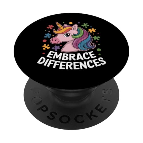 Awareness Unicorn Embrace Differences Puzzleteile PopSockets Klebender PopGrip Awareness Unicorn Embrace Differences Puzzleteile PopSockets Klebender PopGrip von IQTEE