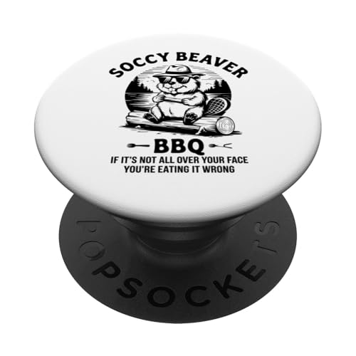 BBQ Biber Lustiges Grillen Geschenk Papa Ehemann Bruder PopSockets Klebender PopGrip BBQ Biber Lustiges Grillen Geschenk Papa Ehemann Bruder PopSockets Klebender PopGrip von IQTEE