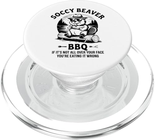 BBQ Biber Lustiges Grillen Geschenk Papa Ehemann Bruder PopSockets PopGrip für MagSafe BBQ Biber Lustiges Grillen Geschenk Papa Ehemann Bruder PopSockets PopGrip für MagSafe von IQTEE