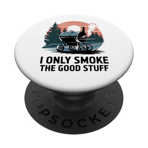 BBQ Smoker Grill Only Smoke Stuff Lustiges Geschenk PopSockets Klebender PopGrip BBQ Smoker Grill Only Smoke Stuff Lustiges Geschenk PopSockets Klebender PopGrip von IQTEE