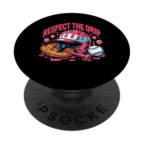 Baseball Respect Drip Lustige Sportgrafik PopSockets Klebender PopGrip Baseball Respect Drip Lustige Sportgrafik PopSockets Klebender PopGrip von IQTEE
