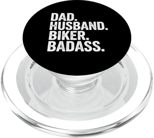 Biker Dad Husband Badass Lustiges Vatertagsgeschenk PopSockets PopGrip für MagSafe von IQTEE