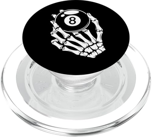 Billardball Skelett Hand Billard Spieler Geschenk PopSockets PopGrip für MagSafe von IQTEE