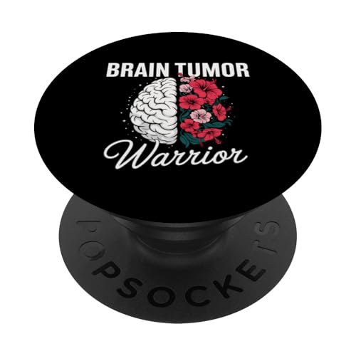 Brain Tumor Warrior Survivor Floral Hibiskusblüte PopSockets Klebender PopGrip Brain Tumor Warrior Survivor Floral Hibiskusblüte PopSockets Klebender PopGrip von IQTEE