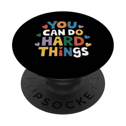 Can Hard Things Inspirierendes Ermutigungsgeschenk PopSockets Klebender PopGrip von IQTEE