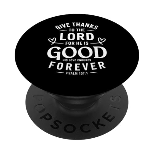 Christlicher Psalm 107 PopSockets Klebender PopGrip von IQTEE
