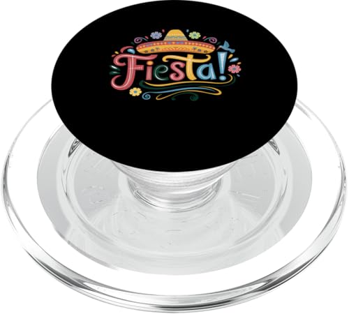 Fiesta Cinco De Mayo Sombrero Serape mit mexikanischer Party PopSockets PopGrip für MagSafe von IQTEE