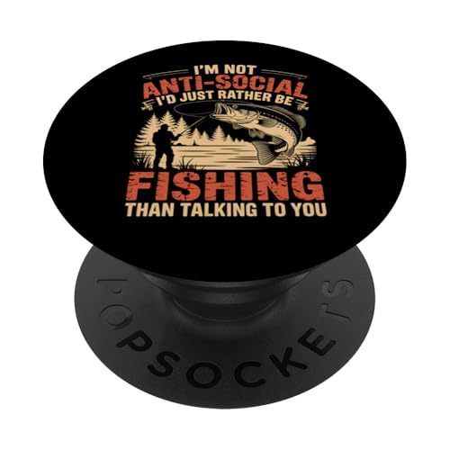 Fischen Ich fische lieber als zu reden PopSockets Klebender PopGrip Fischen Ich fische lieber als zu reden PopSockets Klebender PopGrip von IQTEE