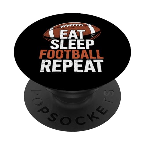 Geschenk für Fußballliebhaber, Eat Sleep Football Repeat PopSockets Klebender PopGrip Geschenk für Fußballliebhaber, Eat Sleep Football Repeat PopSockets Klebender PopGrip von IQTEE