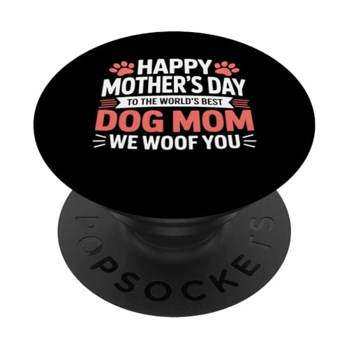Hund Mama Muttertag Geschenk Happy Mother's Day World's PopSockets Klebender PopGrip Hund Mama Muttertag Geschenk Happy Mother's Day World's PopSockets Klebender PopGrip von IQTEE