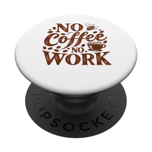 Lustiges Geschenk für Kaffeeliebhaber PopSockets Klebender PopGrip von IQTEE