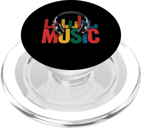 Musikliebhaber Kopfhörer Audiophile Musiker Buntes Geschenk PopSockets PopGrip für MagSafe von IQTEE