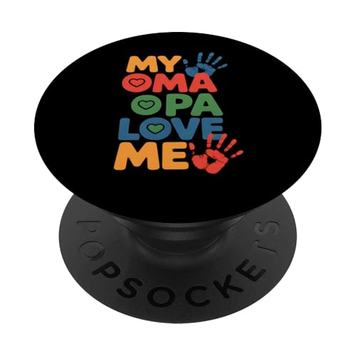Oma Opa Love Süßes Enkelkind Familientreffen Geschenk PopSockets Klebender PopGrip Oma Opa Love Süßes Enkelkind Familientreffen Geschenk PopSockets Klebender PopGrip von IQTEE