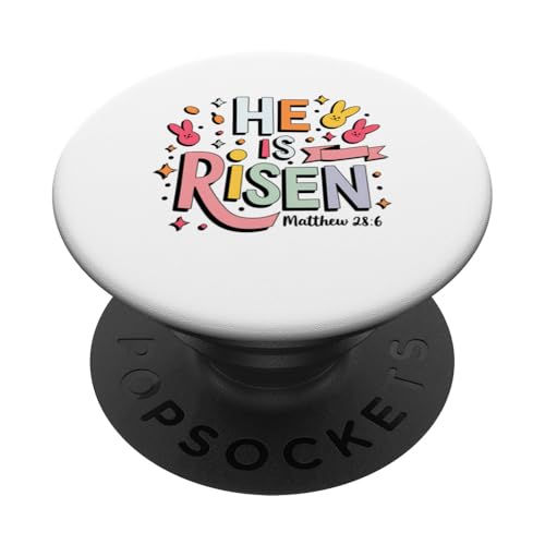 Ostersonntag Er ist auferstanden Matthäus 28 PopSockets Klebender PopGrip Ostersonntag Er ist auferstanden Matthäus 28 PopSockets Klebender PopGrip von IQTEE