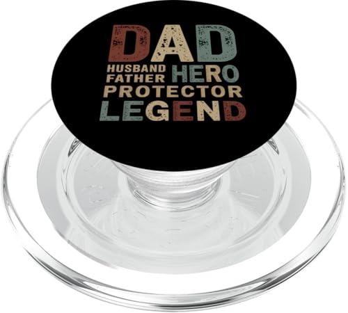 Papa Ehemann Vater Held Beschützer Legende Vatertagsgeschenk PopSockets PopGrip für MagSafe von IQTEE