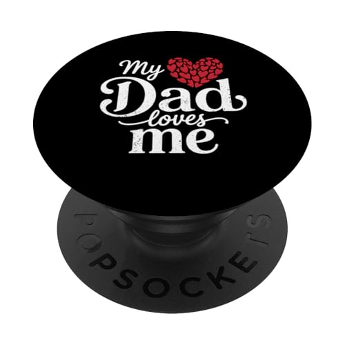 Papa liebt süßes Vatertagsgeschenk für Tochter von Papa PopSockets Klebender PopGrip von IQTEE