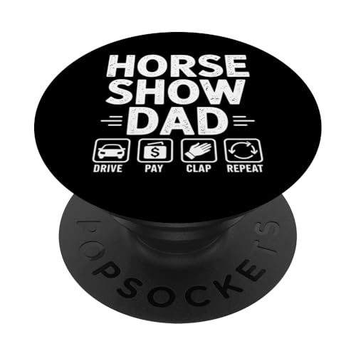 Pferdeshow Papa Lustiges Reiten Papa Geschenk PopSockets Klebender PopGrip Pferdeshow Papa Lustiges Reiten Papa Geschenk PopSockets Klebender PopGrip von IQTEE