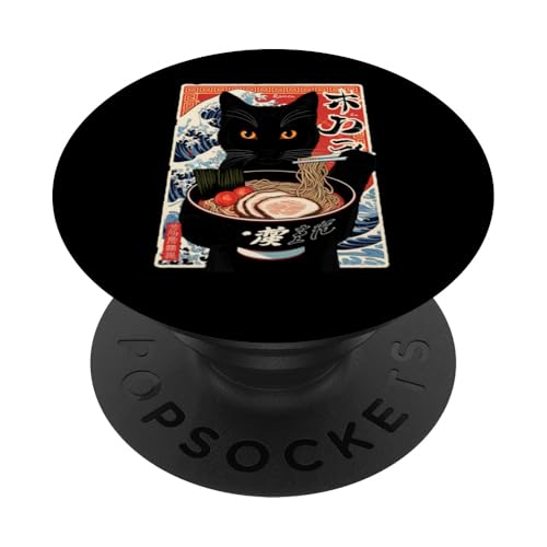 Ramen Cat Japanische Anime Kawaii Nudeln Feinschmecker Geschenk PopSockets Klebender PopGrip Ramen Cat Japanische Anime Kawaii Nudeln Feinschmecker Geschenk PopSockets Klebender PopGrip von IQTEE