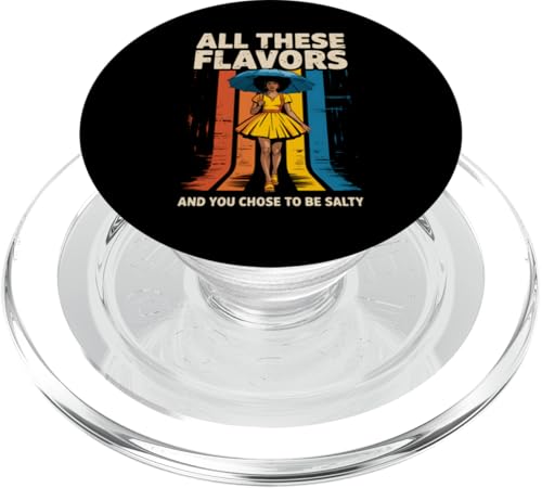 Salty Damen Lustige Grafik Neuheit Sarkastisches Geschenk PopSockets PopGrip für MagSafe von IQTEE