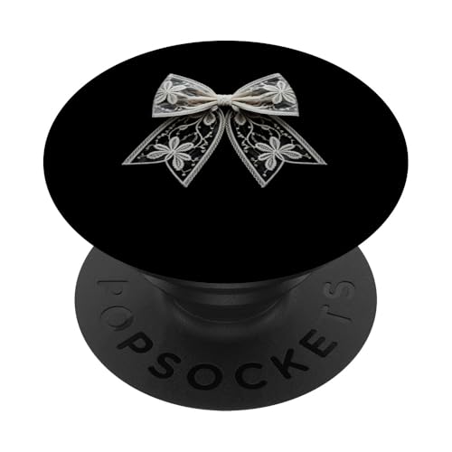 Spitzenschleife ästhetisch zart niedlich Cottagecore Fairycore Geschenk PopSockets Klebender PopGrip Spitzenschleife ästhetisch zart niedlich Cottagecore Fairycore Geschenk PopSockets Klebender PopGrip von IQTEE