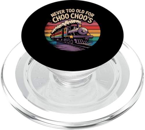 Train Lover Never Too Old Choo Choo's Engine Geschenk PopSockets PopGrip für MagSafe Train Lover Never Too Old Choo Choo's Engine Geschenk PopSockets PopGrip für MagSafe von IQTEE