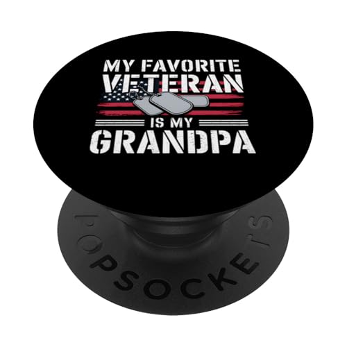 Veteran Opa Amerikanische Flagge Geschenk Enkelin PopSockets Klebender PopGrip Veteran Opa Amerikanische Flagge Geschenk Enkelin PopSockets Klebender PopGrip von IQTEE