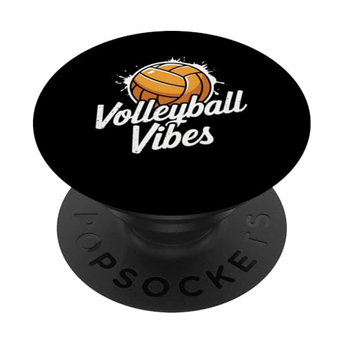 Volleyball Vibes Lustiges Volleyballspieler Geschenk Volleyball PopSockets Klebender PopGrip von IQTEE