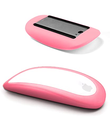 IRAINSUN Silikonhülle für Apple Magic Mouse 1 & 2, sturzsicher, staubdicht, ultradünn, Rosa von IRAINSUN