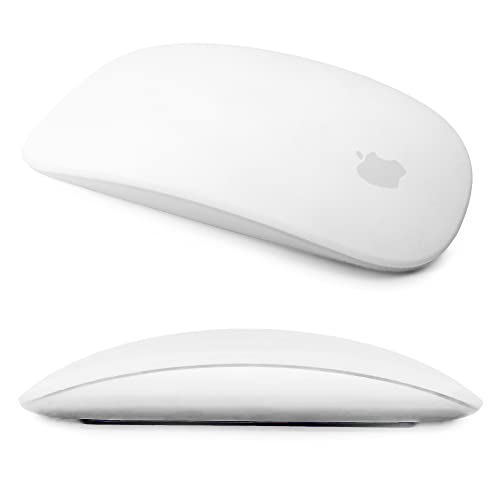 IRAINSUN Silikonhülle für Apple Magic Mouse 1 & 2, sturzsicher, staubdicht, ultradünn, Weiß von IRAINSUN