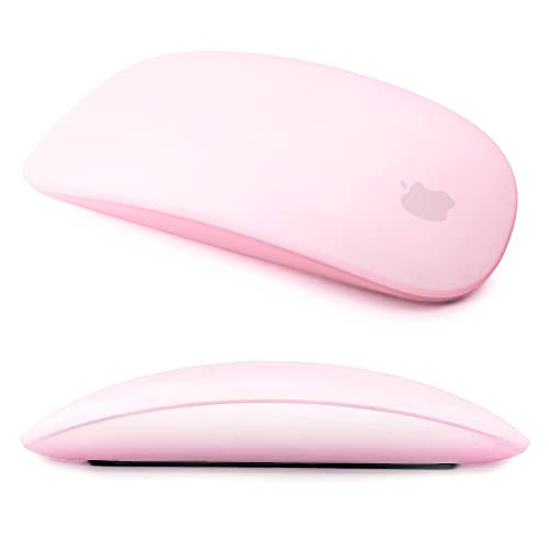 Mouse Silicone Case for Apple Magic Mouse 1&2, Drop Proof, Dust Proof, Ultra Thin Cover (Pink) von IRAINSUN