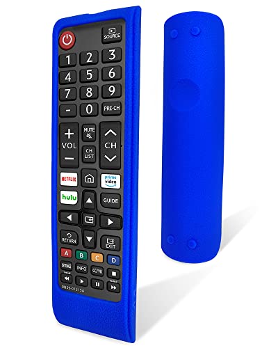 Schutzhülle für Samsung Fernbedienung, umweltfreundliches Silikonmaterial, sturzsicher, staubdicht, waschbar, kompatibel mit Samsung Voice Remote Skin, Samsung TV Remote Case (Blau) von IRAINSUN