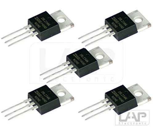 5X IRLZ34N Transistor N-LogL- MOSFET 55V 30A 68W TO220 AB IRLZ34 von IRF