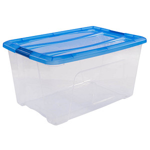 IRIS Ohyama Clear NTB Aufbewahrungsbox 45,0 l transparent, blau 39,5 x 57,5 x 30,5 cm von IRIS Ohyama